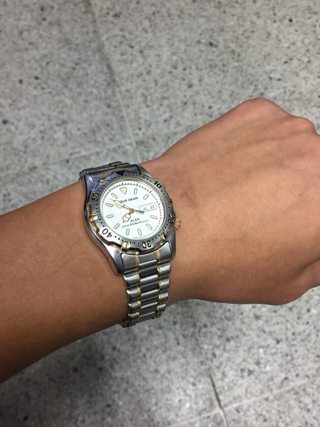 90s seiko alba aqua gear combi day-date 상품이미지3