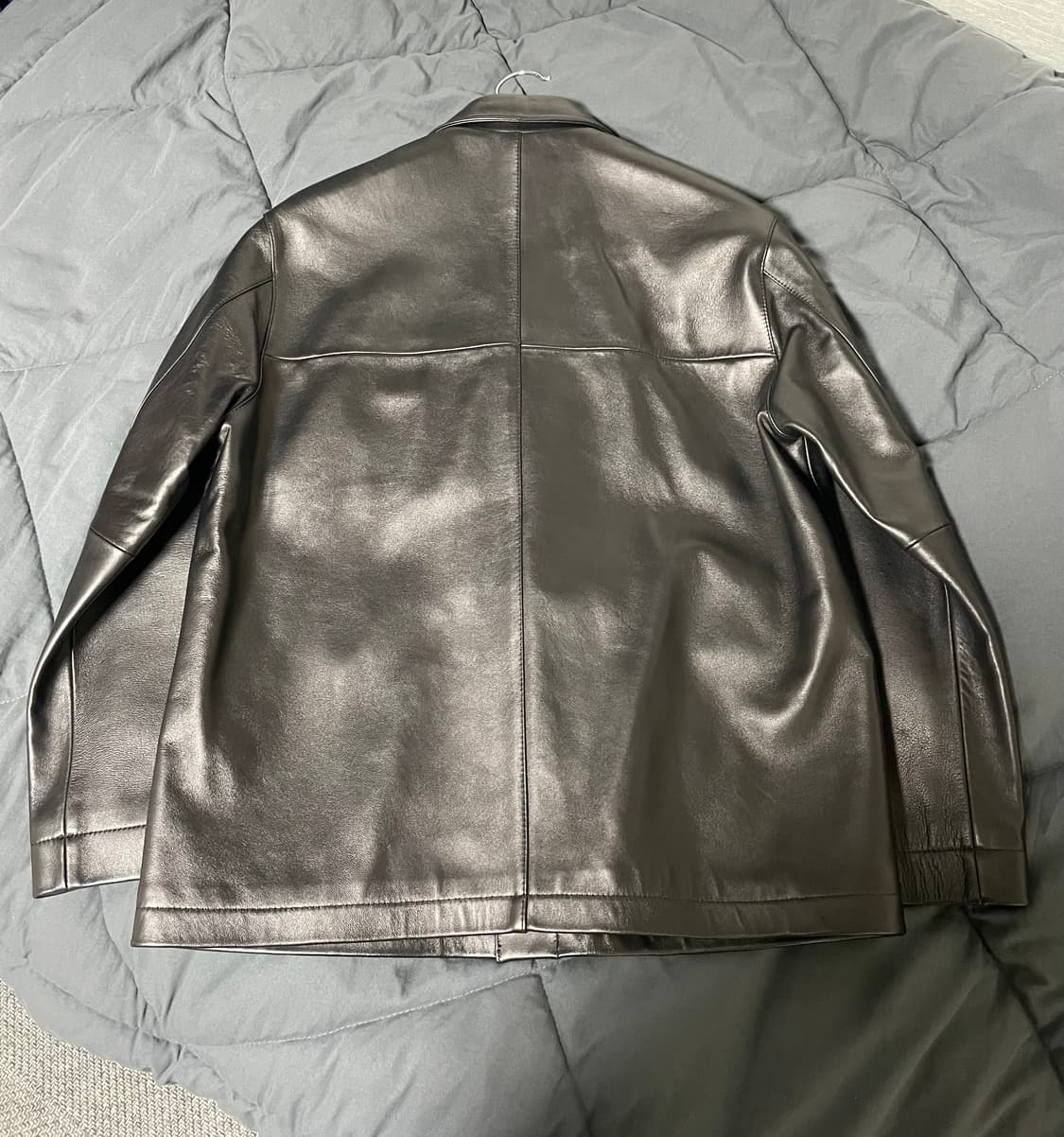 퍼렌 24aw 레더 프렌치 워크자켓 1사이즈 상품이미지4