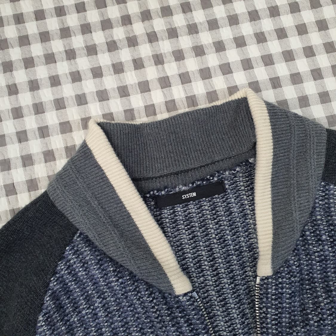 한섬 시스템 니트 블루종 가디건 남자95 상품이미지2