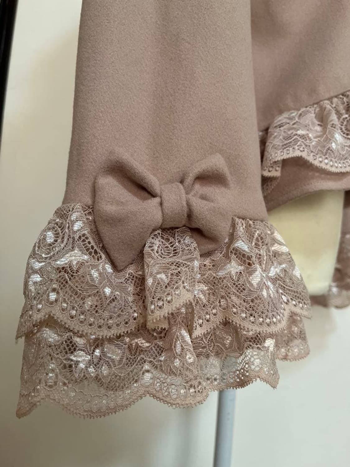 엑시즈팜 히메갸루 리본 퍼 코트 상품이미지2