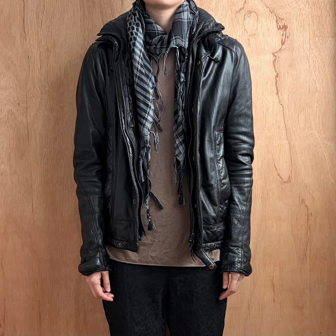 크리스찬포 레더 자켓 상품이미지2