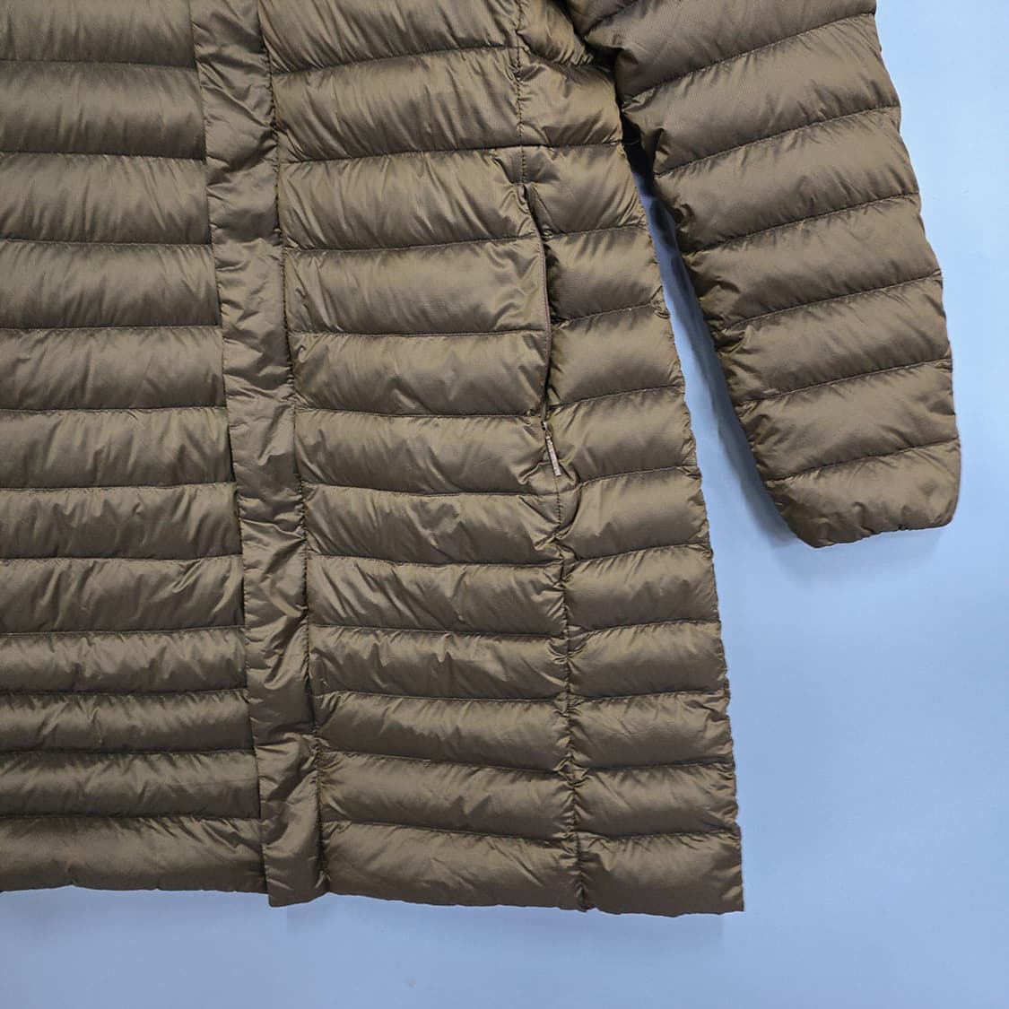 코오롱스포츠 경량 롱다운 패딩 브라운 105 상품이미지3