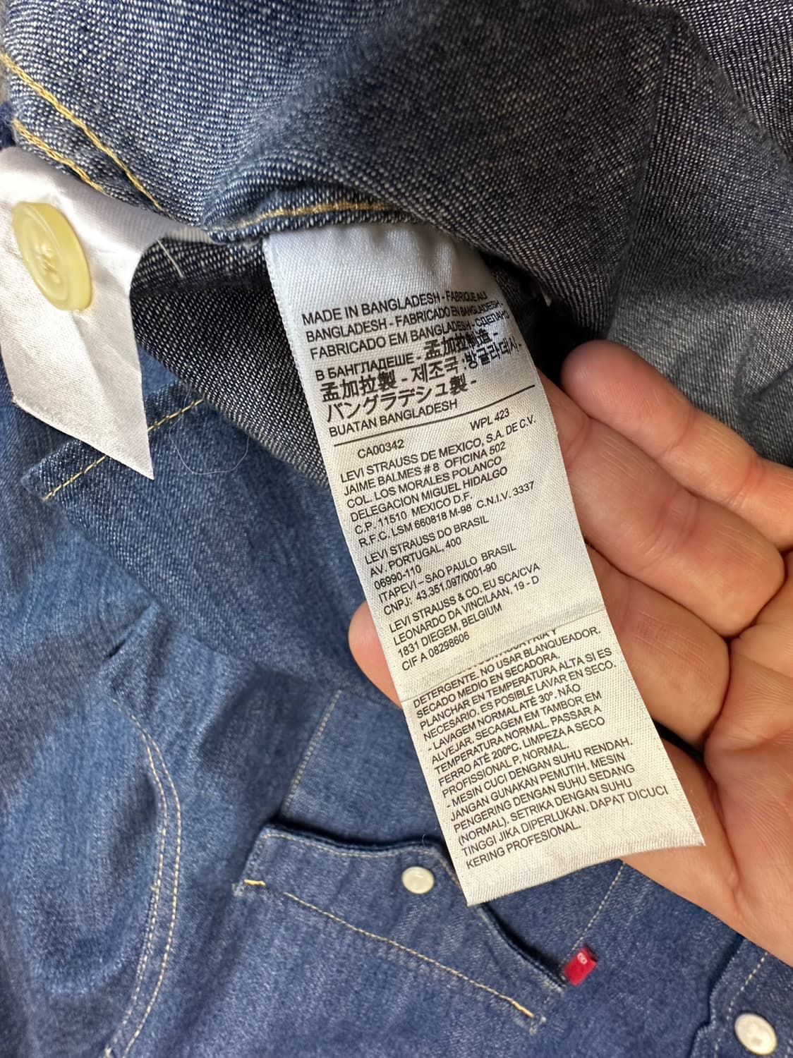 리바이스 데님 웨스턴 셔츠 상품이미지5