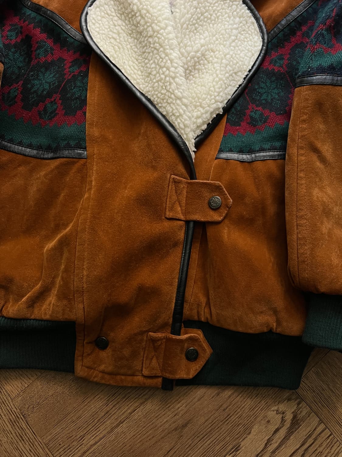 [S]90's 빈티지 나바호 쉐르파 퀄팅 자켓 상품이미지4