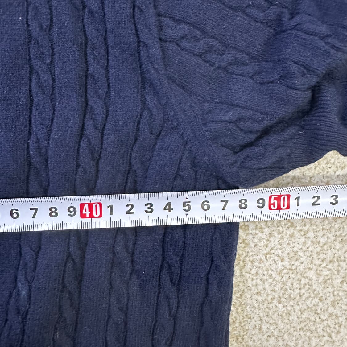 실측확인 fave 반팔 꽈배기 니트 0320D 상품이미지5