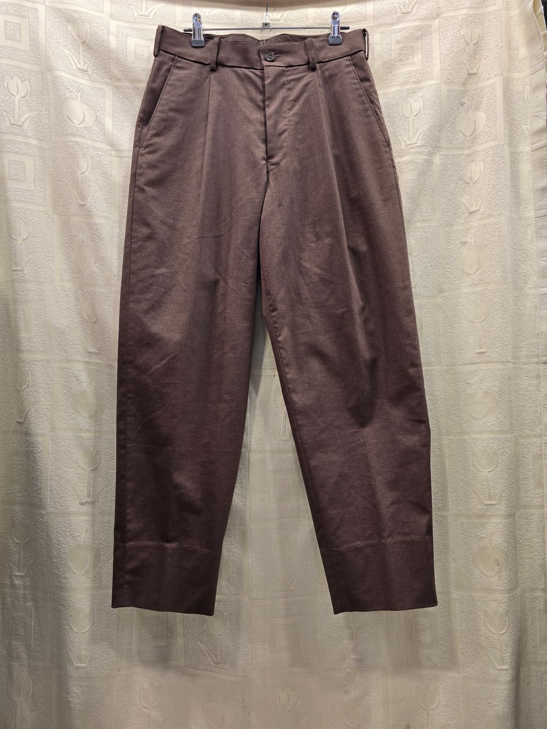 거의새거)유니클로 U 남성 와이드 피트 테이퍼드 팬츠 27~28 상품이미지2