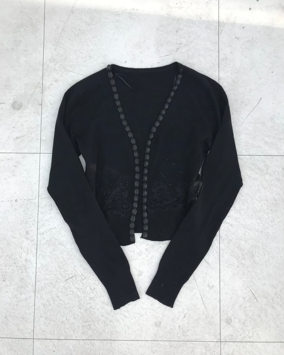 비드 오리엔탈 블랙 가디건 상품이미지1