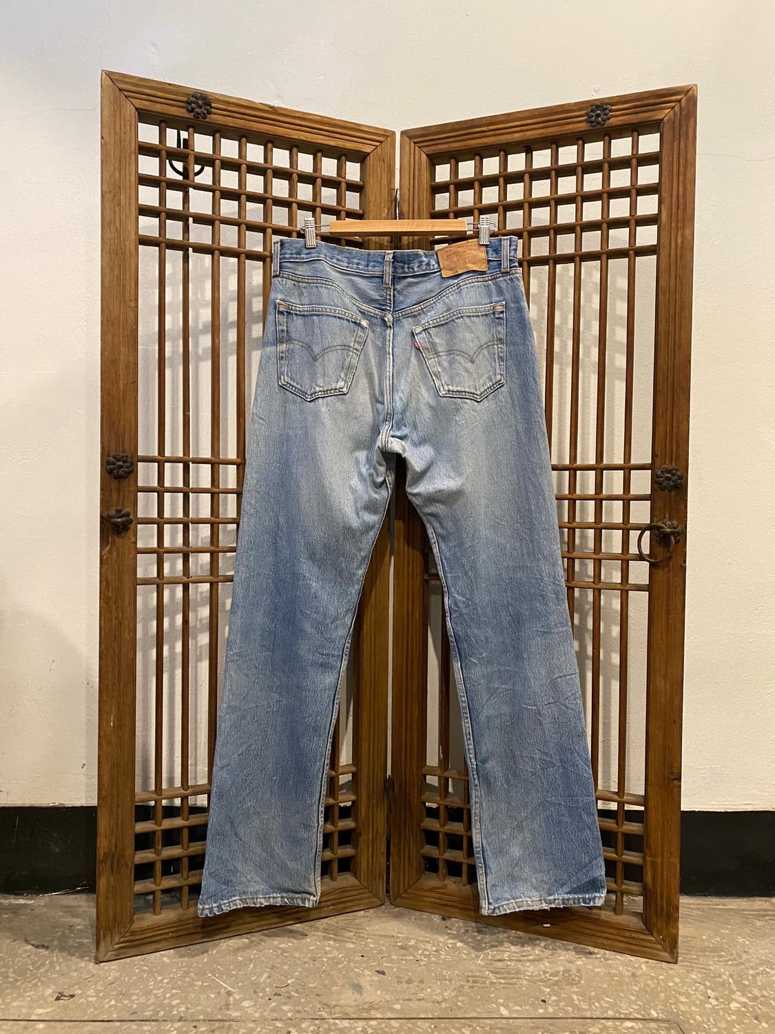 90S 리바이스 501 USA 데님 팬츠 34“ 상품이미지2