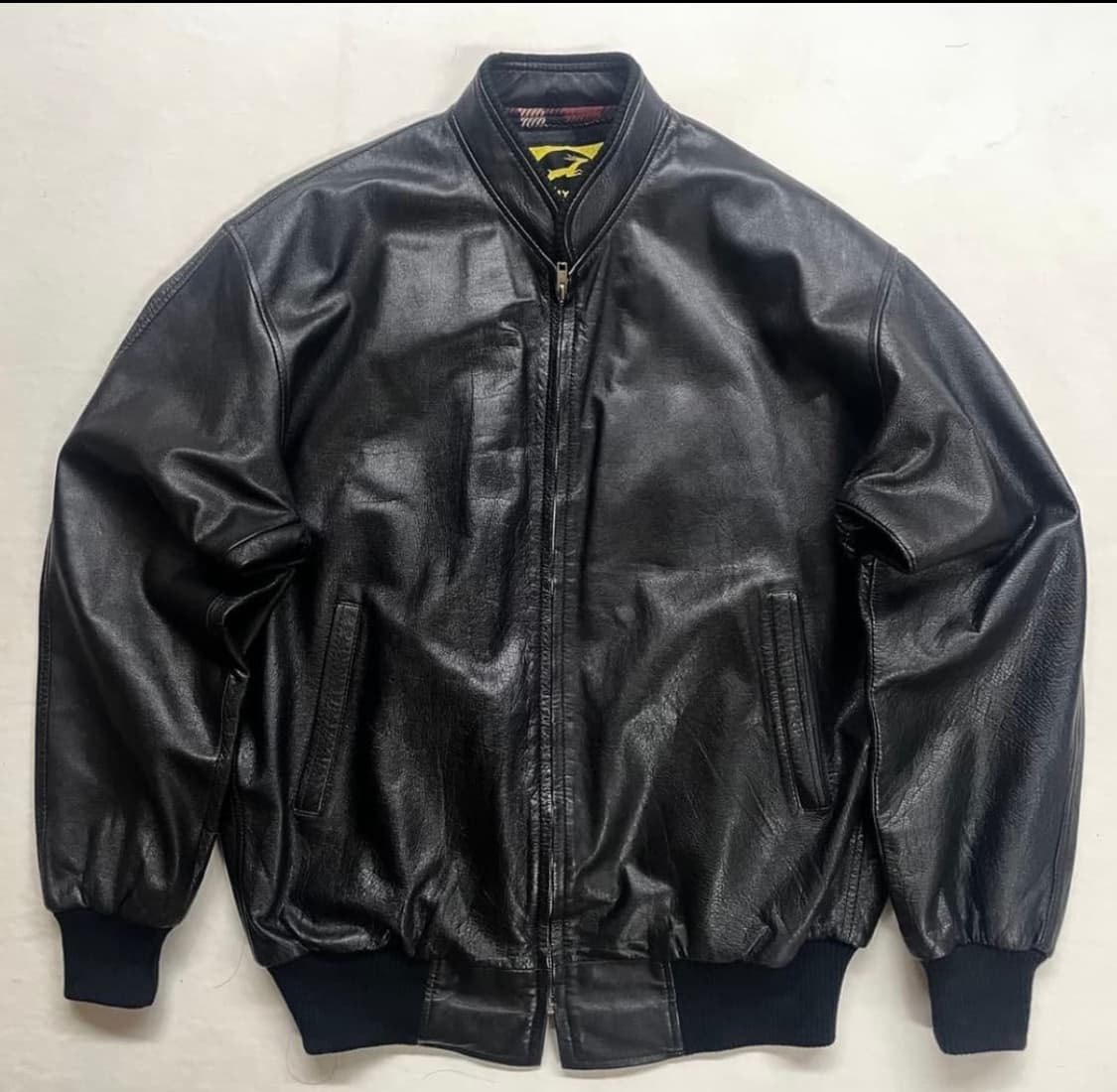 빈티지 레더 봄버 상품이미지2