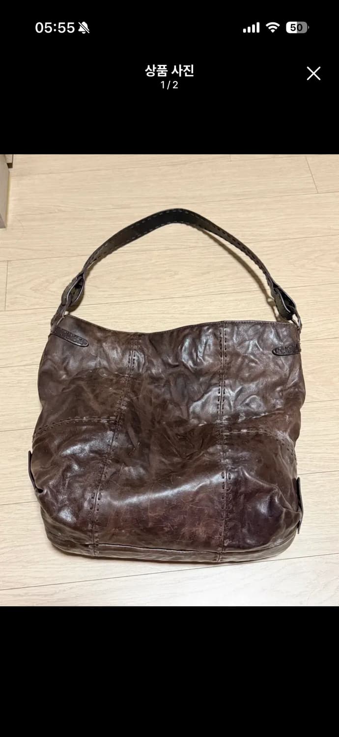 이새 isae 빈티지 가죽 숄더백 상품이미지1