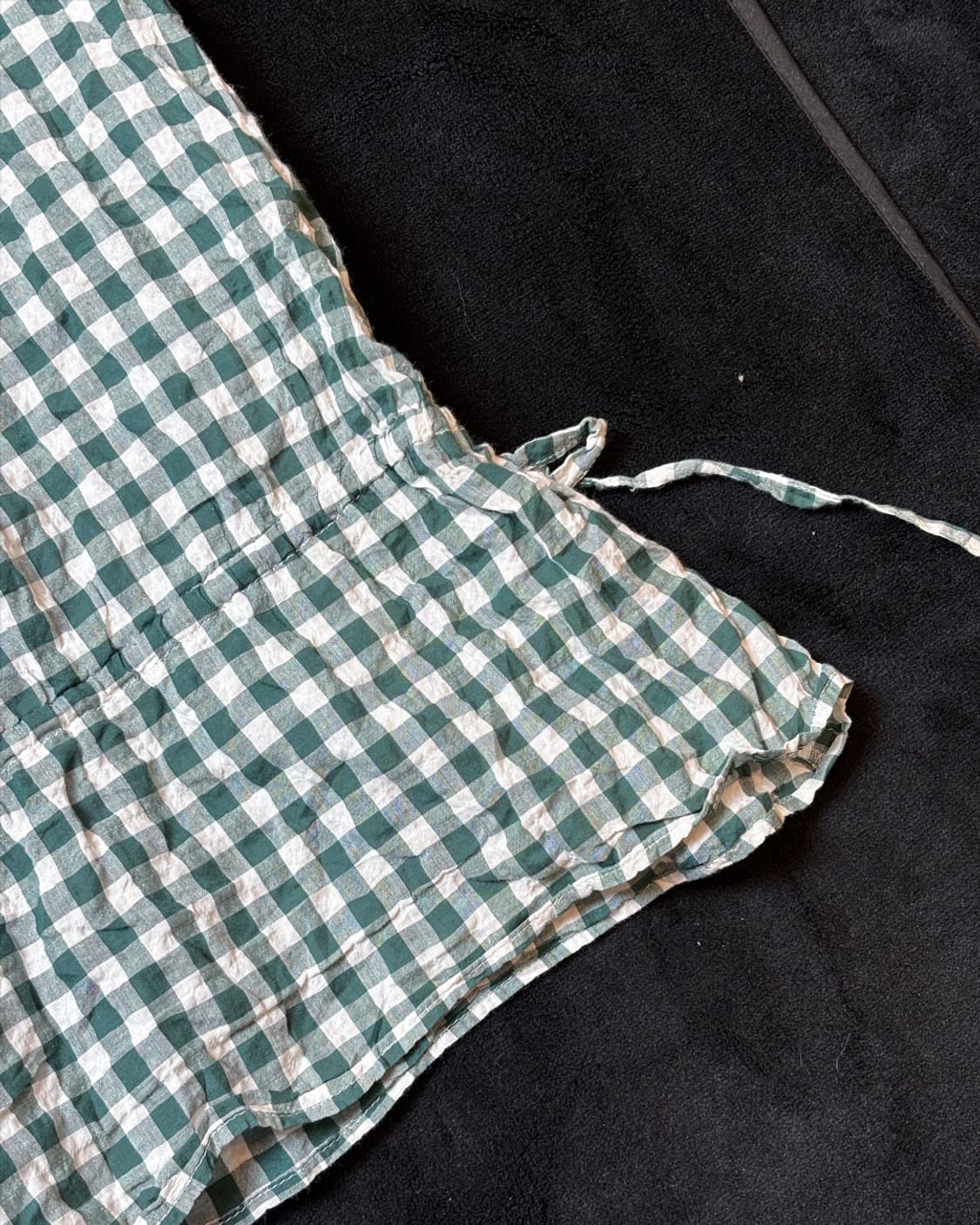 일본빈티지 레이어드 체커 티 상품이미지3