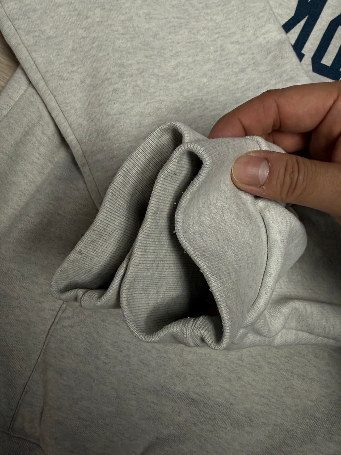 듀테로 후디 스웻 뉴욕 후드티 멜란지그레이 M 상품이미지4