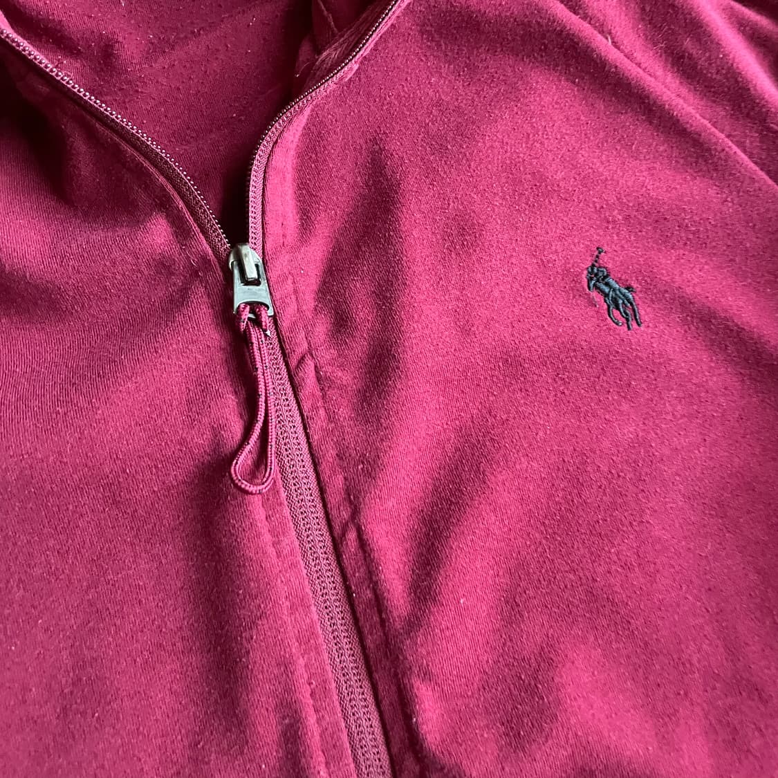 폴로 랄프로렌 버건디 후드 집업 상품이미지7