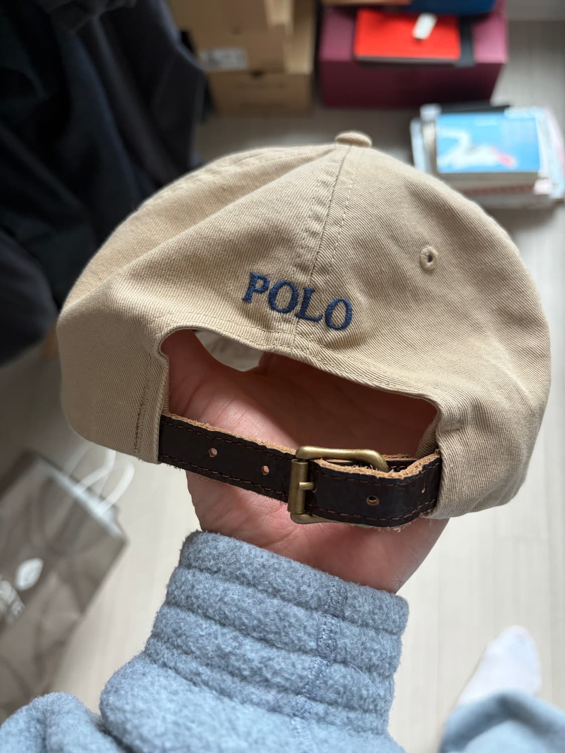 폴로 모자 베이지 상품이미지2