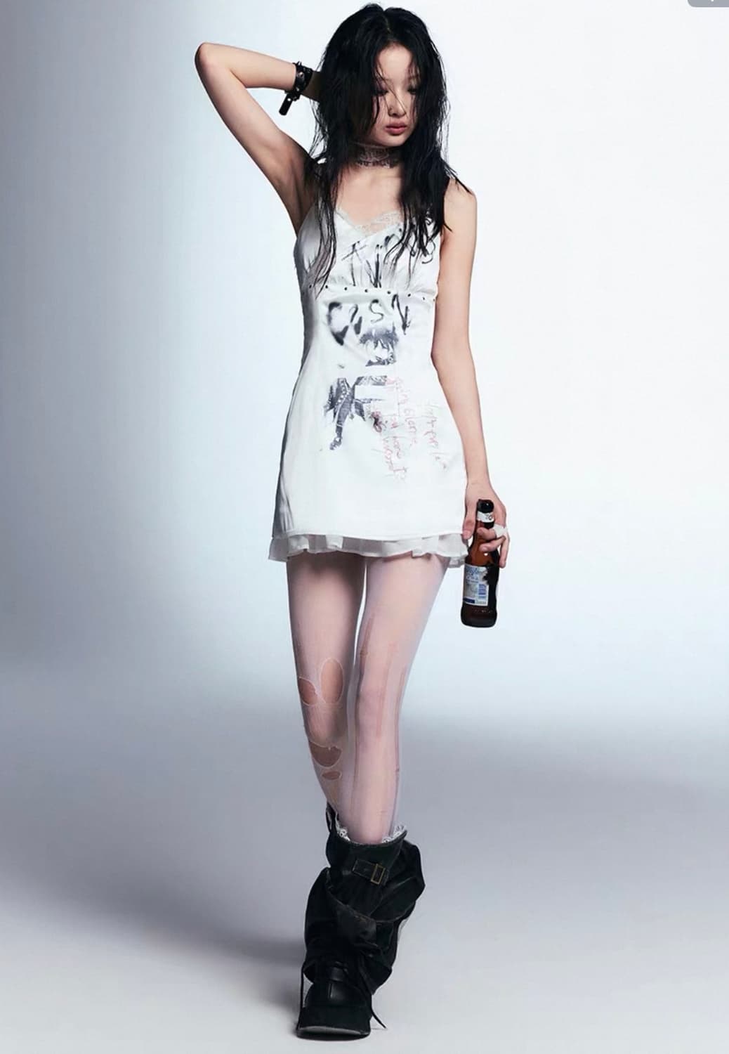 cest nous 샵코르 shop cor 빈티지 슬립 레이스 원피스 상품이미지1