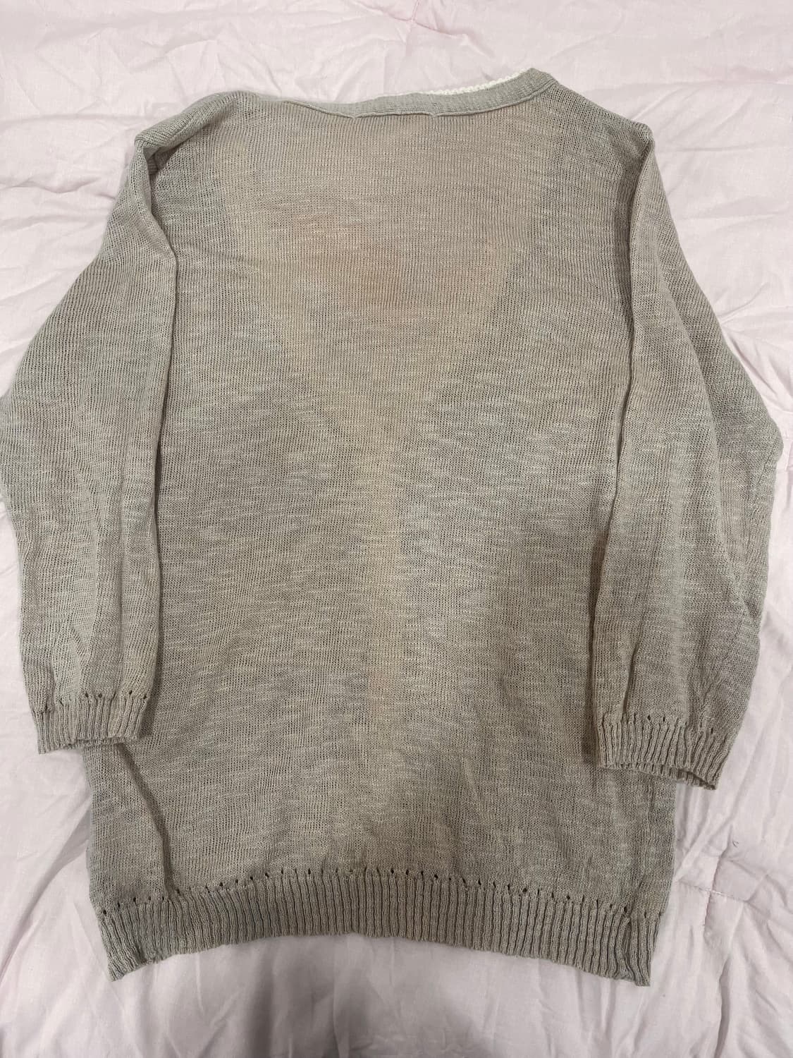 모리걸 레이스 연코코아 브라운 가디건 상품이미지2