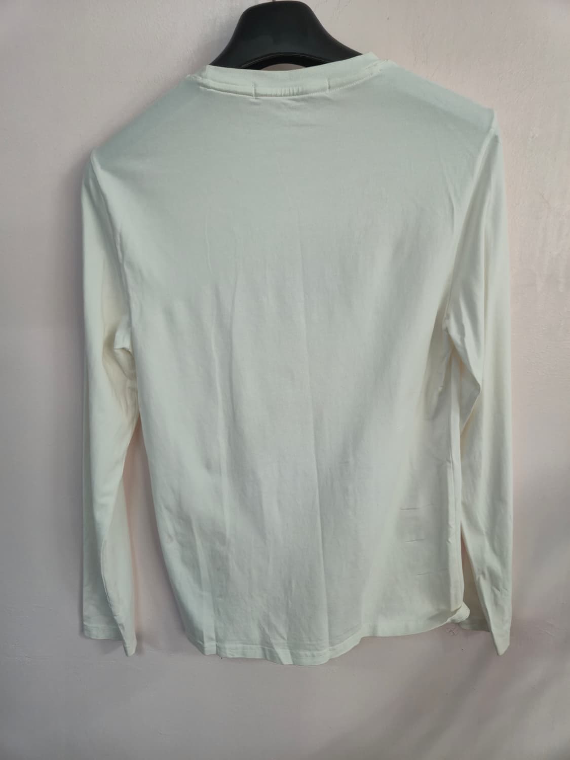 캘빈클라인 화이트 CK 로고 긴팔 티셔츠 상품이미지3