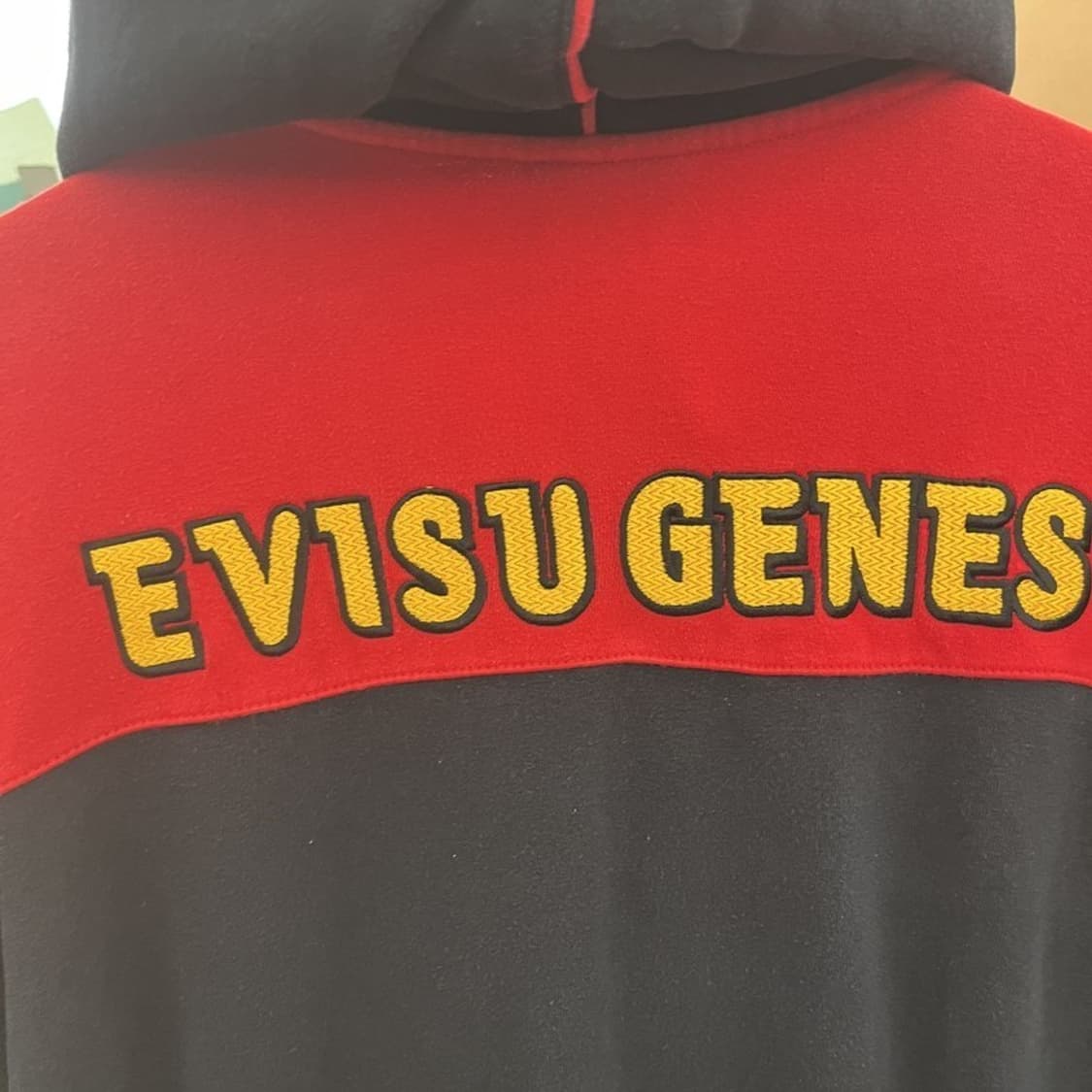 에비수 올드스쿨 삼색 약기모 후드집업 95 C05733 상품이미지5