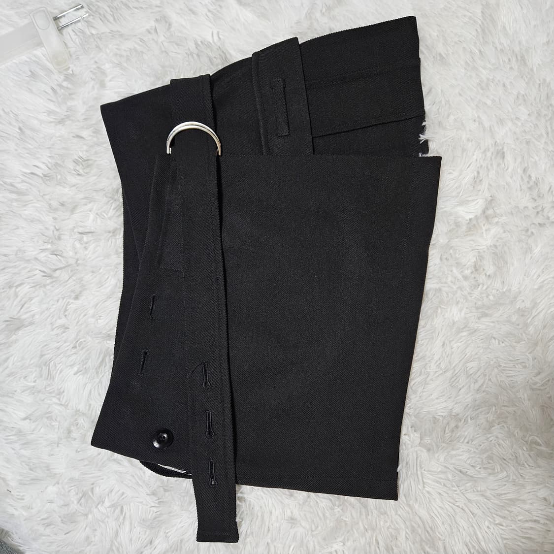 보헤미안서울 OUT-POCKET WRAP SKIRT, BLACK 상품이미지8