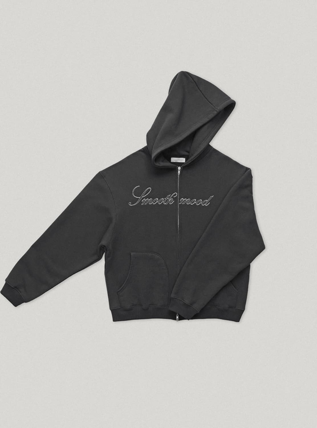 Smoothmood 스무스무드 툴리 후드집업 차콜 상품이미지1