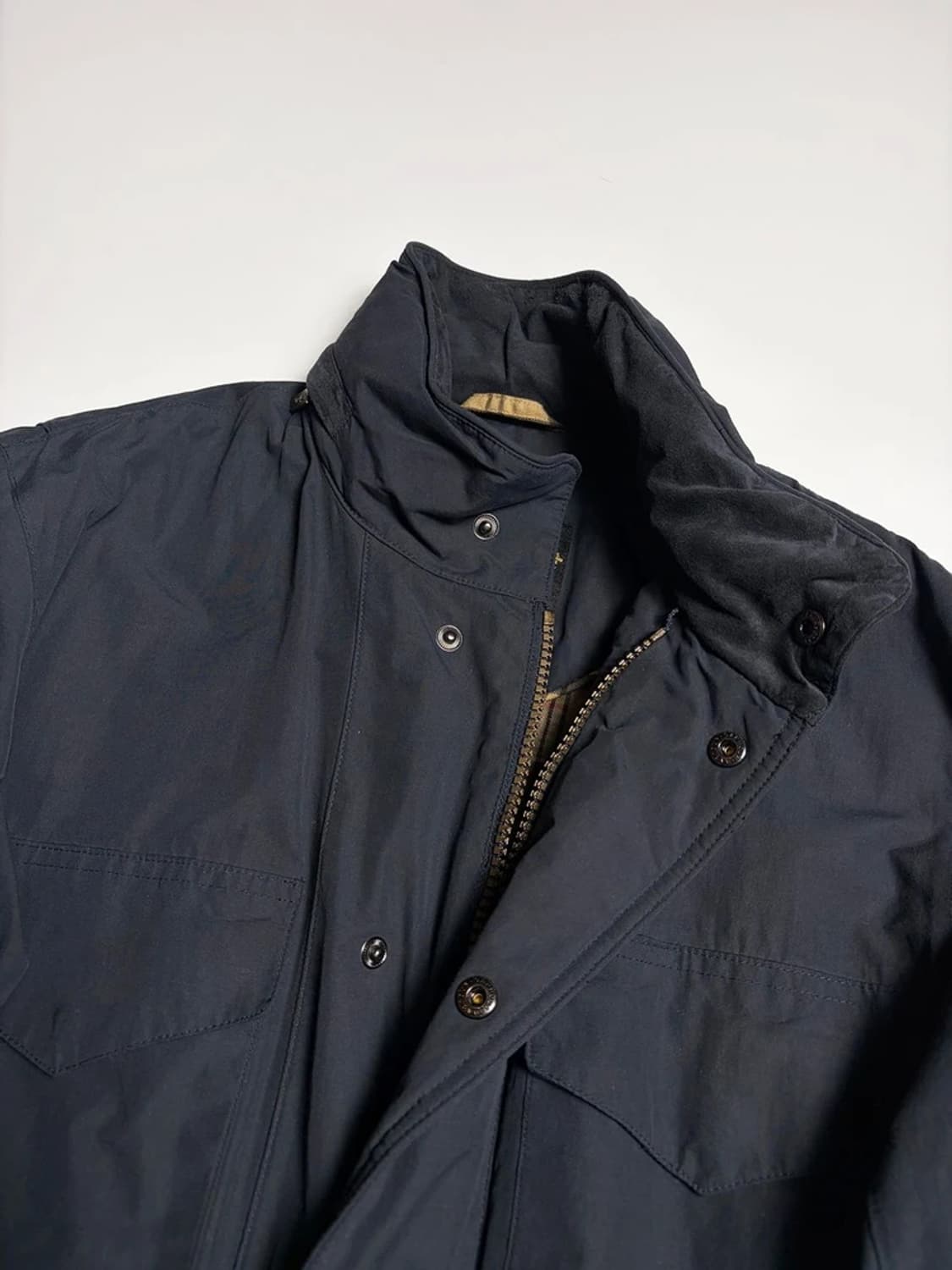 바버 Barbour 네이비 방수 필드 자켓 R1044 상품이미지3