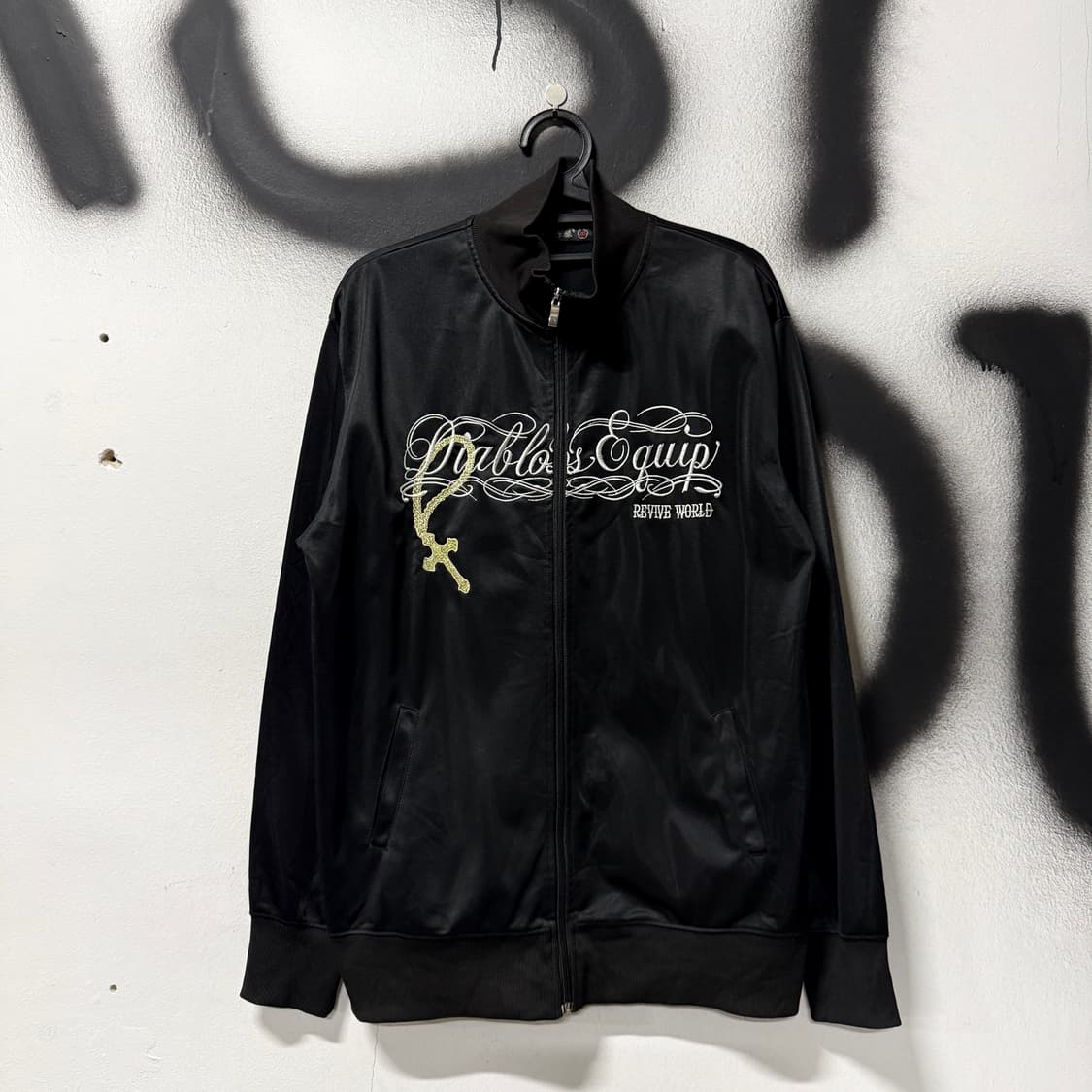 VTG 빈티지 오리엔탈 성모 마리아 빅 자수 집업 져지 자켓 상품이미지2