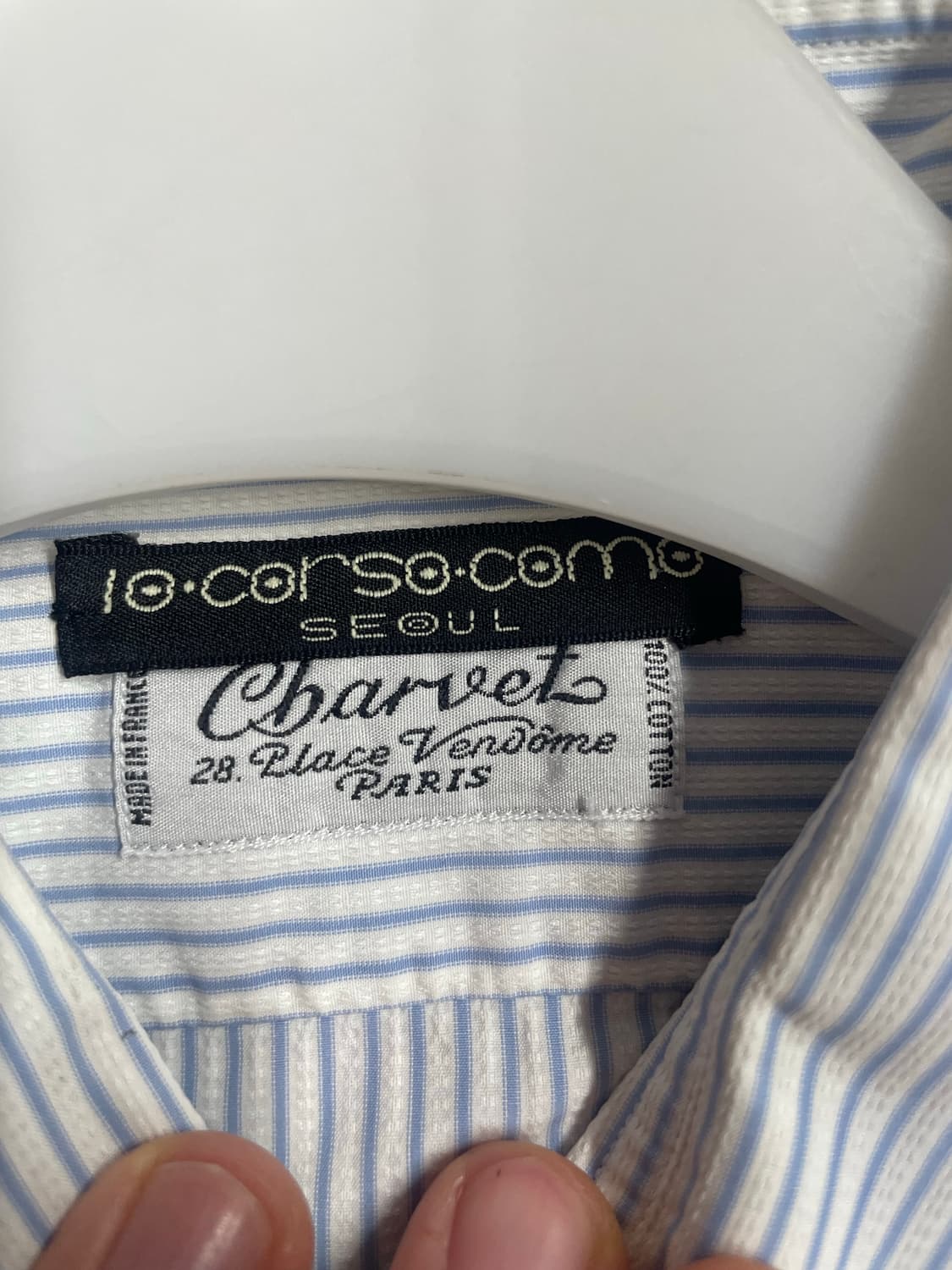 Charvet(샤르베),10 corso como 스트라이프 셔츠 상품이미지7