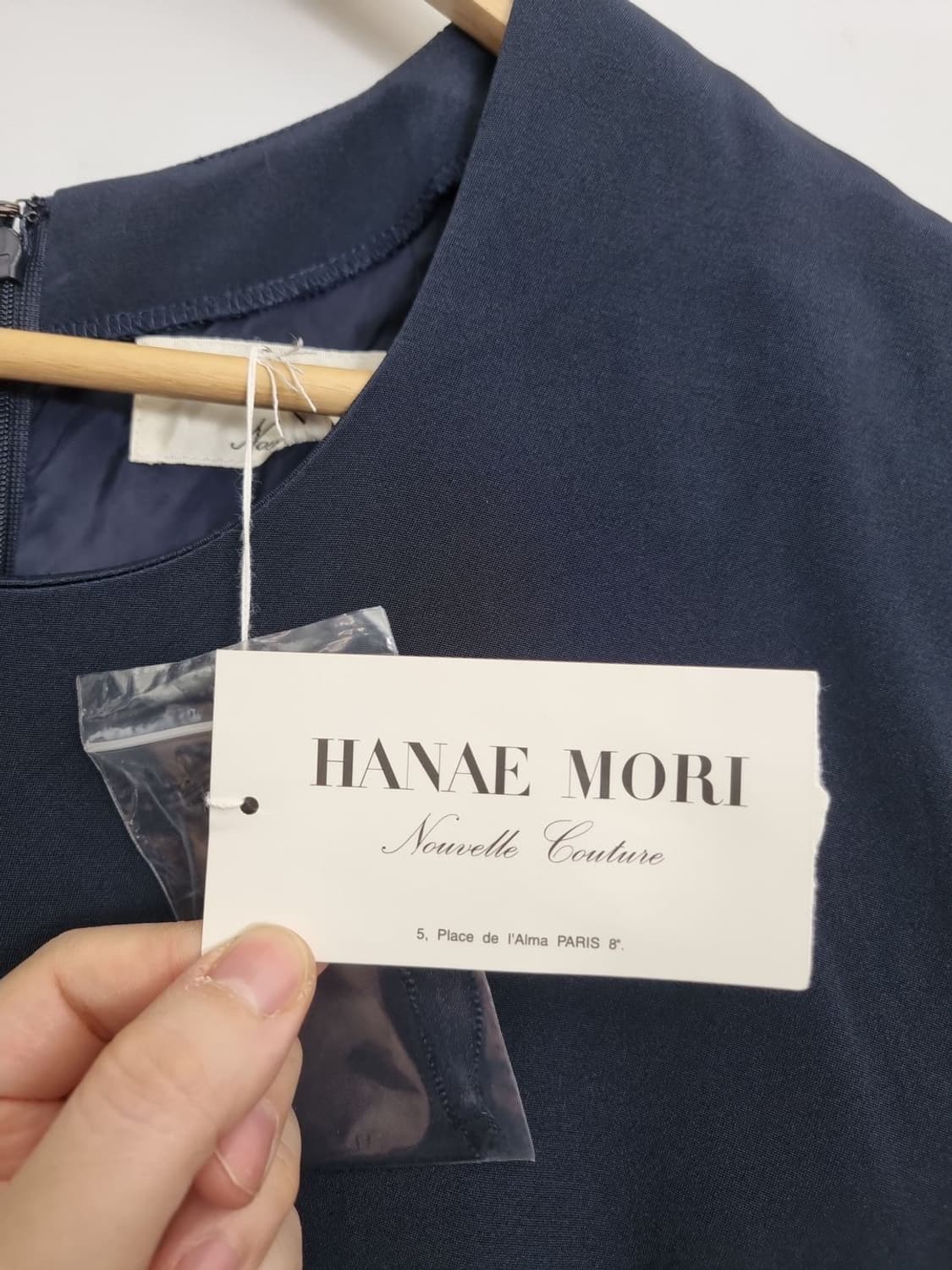 하나에 모리 네이비 고급 원피스 [46] 실크 100% 상품이미지6