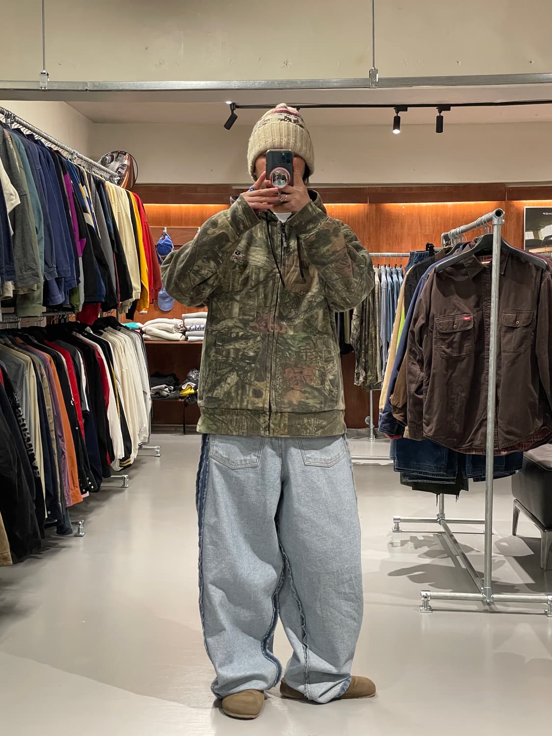 빈티지 리얼트리 쉐르파 후드집업 상품이미지4