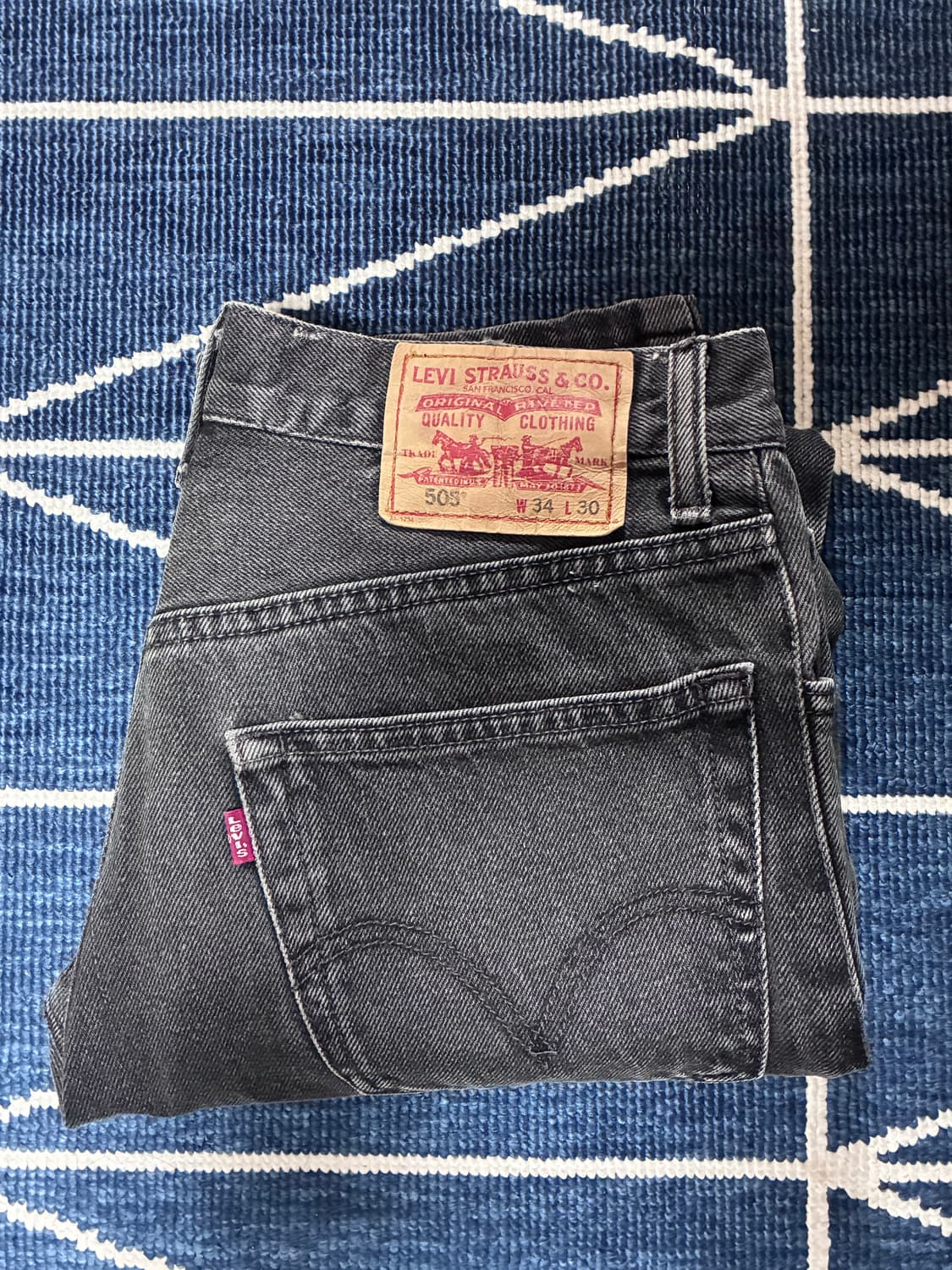 리바이스 505 흑청 00s 상품이미지1