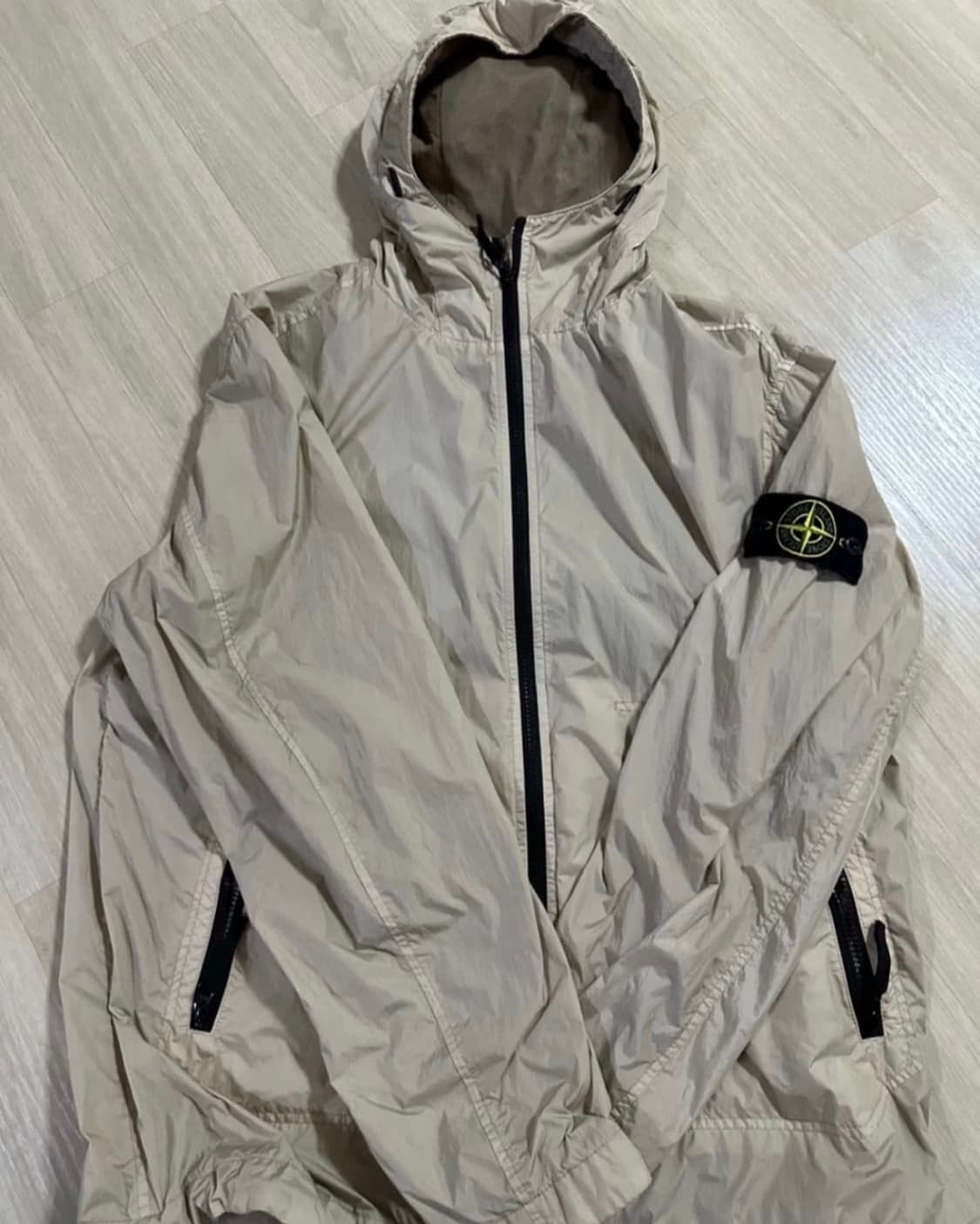 스톤아일랜드 크링클랩스 나일론 가먼트 다이드 후드 자켓 바람막이 L 상품이미지2