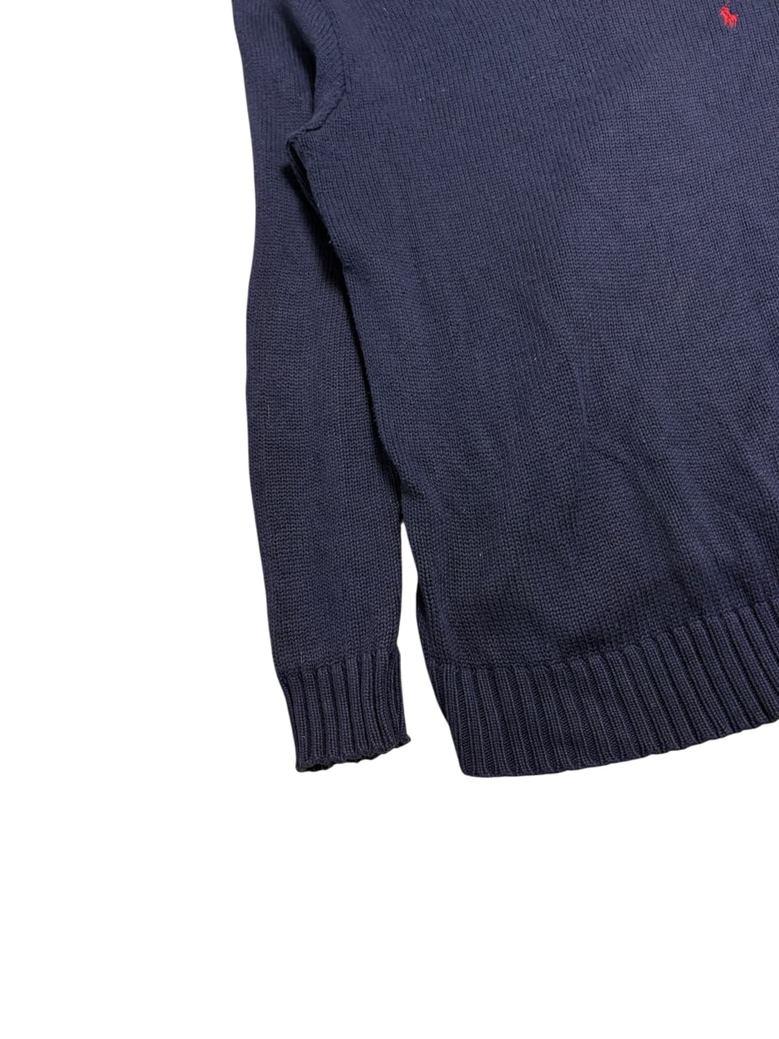 폴로 랄프로렌 라운드넥 코튼 니트 스웨터 네이비 상품이미지3