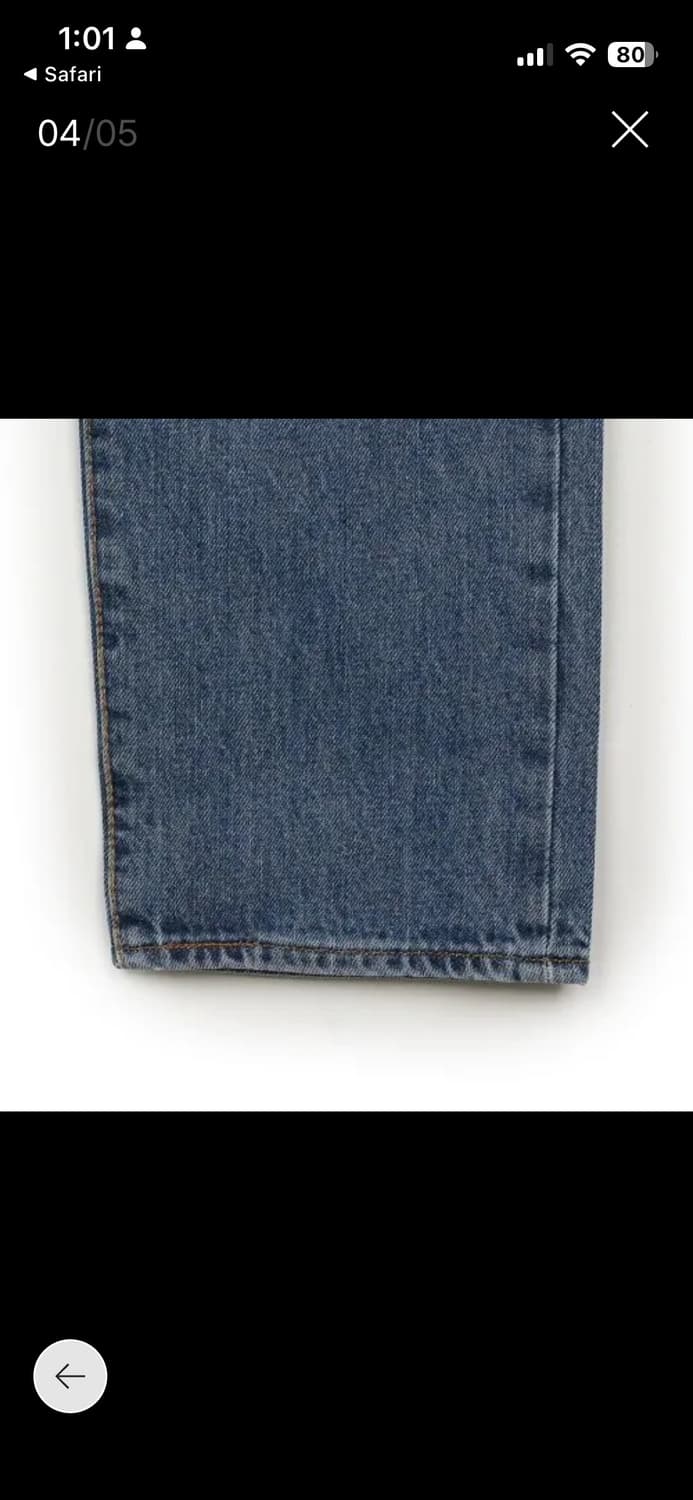 리바이스 501 오리지널 진 00501-0193 미디엄 인디고 33x32 상품이미지6