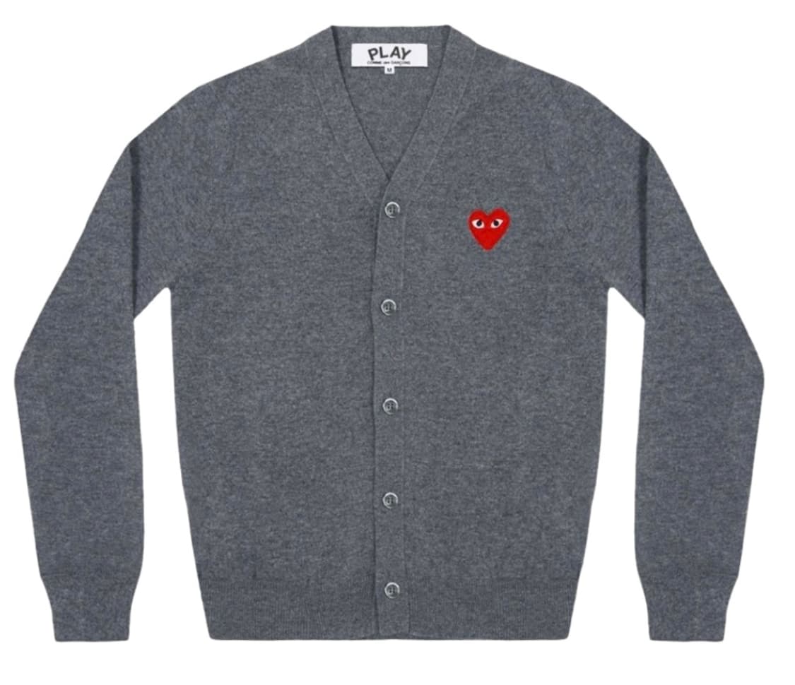 국내배송 새상품 / 꼼데가르송 V넥 울가디건 상품이미지1