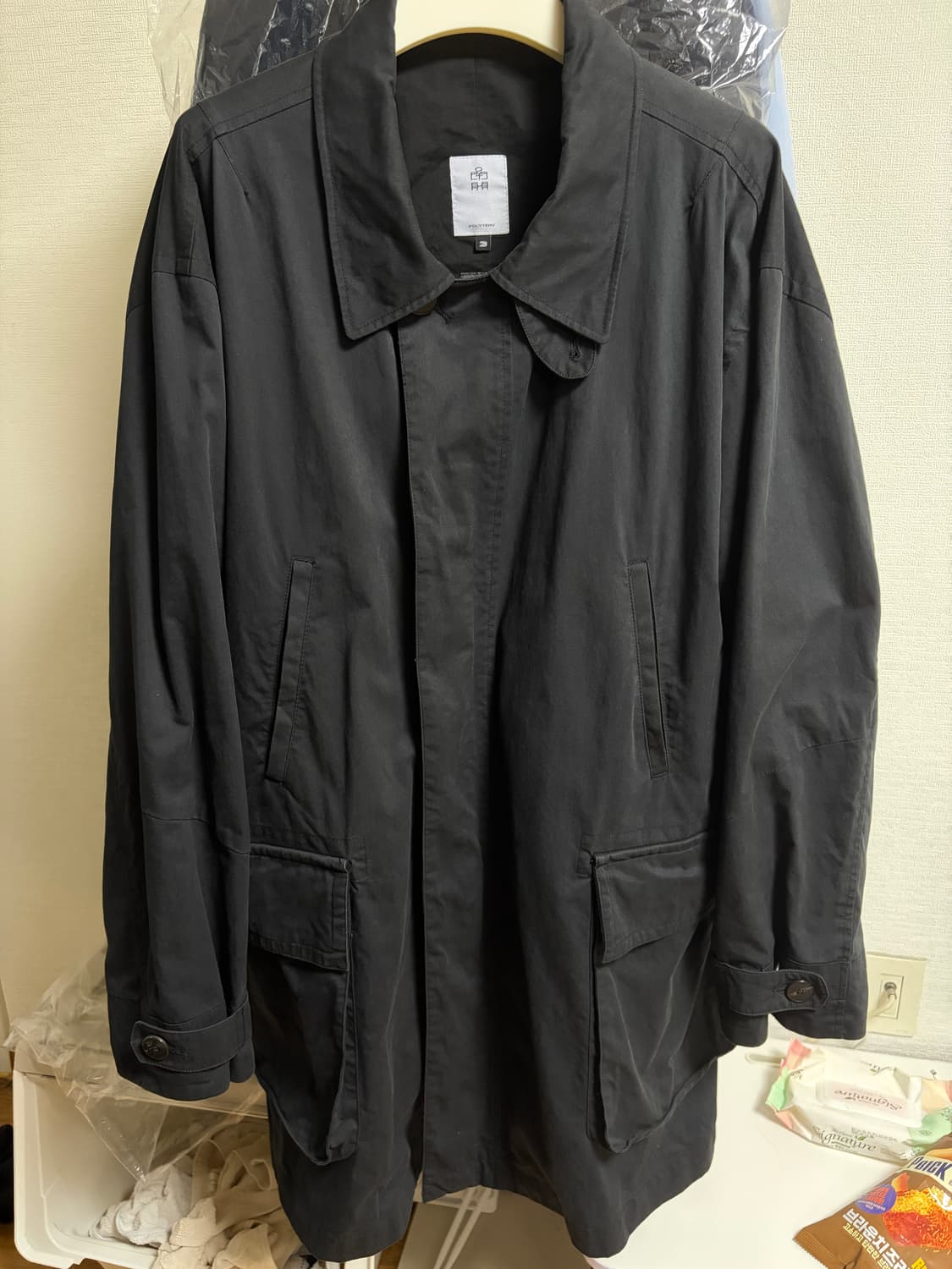 [3] 폴리테루 카코트 초판 워시드 블랙 상품이미지2