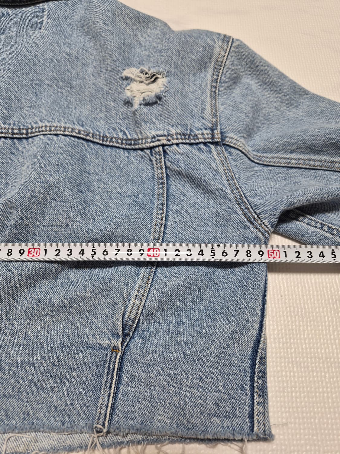 자라 키즈 연청 데님 크롭자켓160 상품이미지4