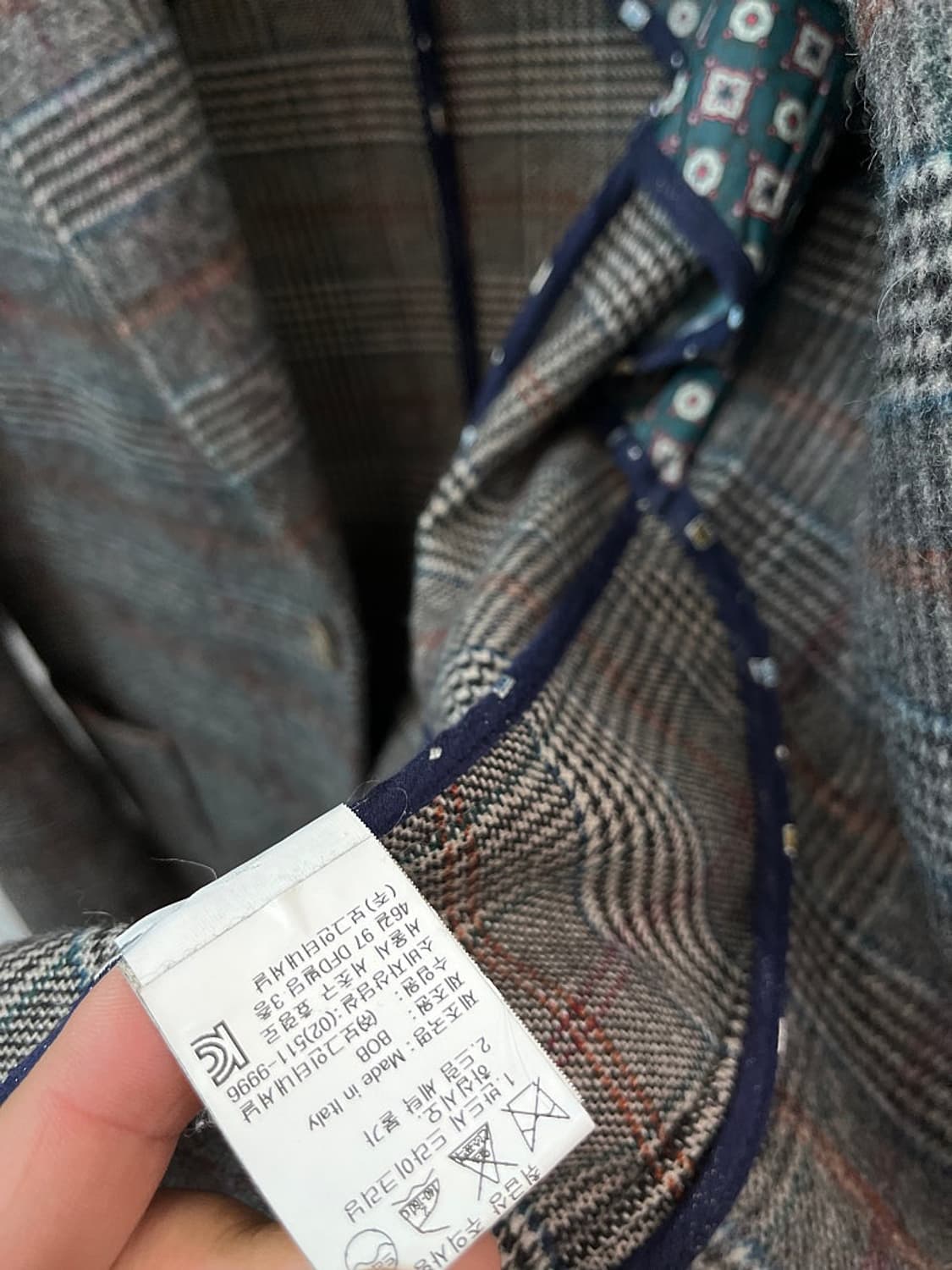 105) 비오비 이태리 체크자켓  상품이미지9