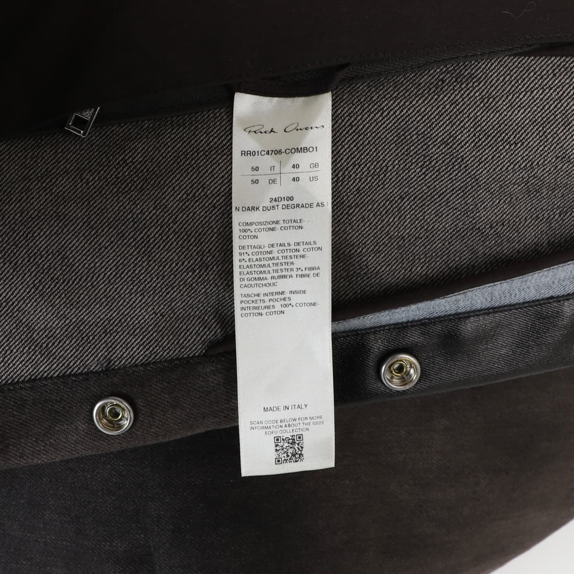 50 / Rick Owens 릭오웬스 23SS 런웨이 워싱 데님 자켓 상품이미지9