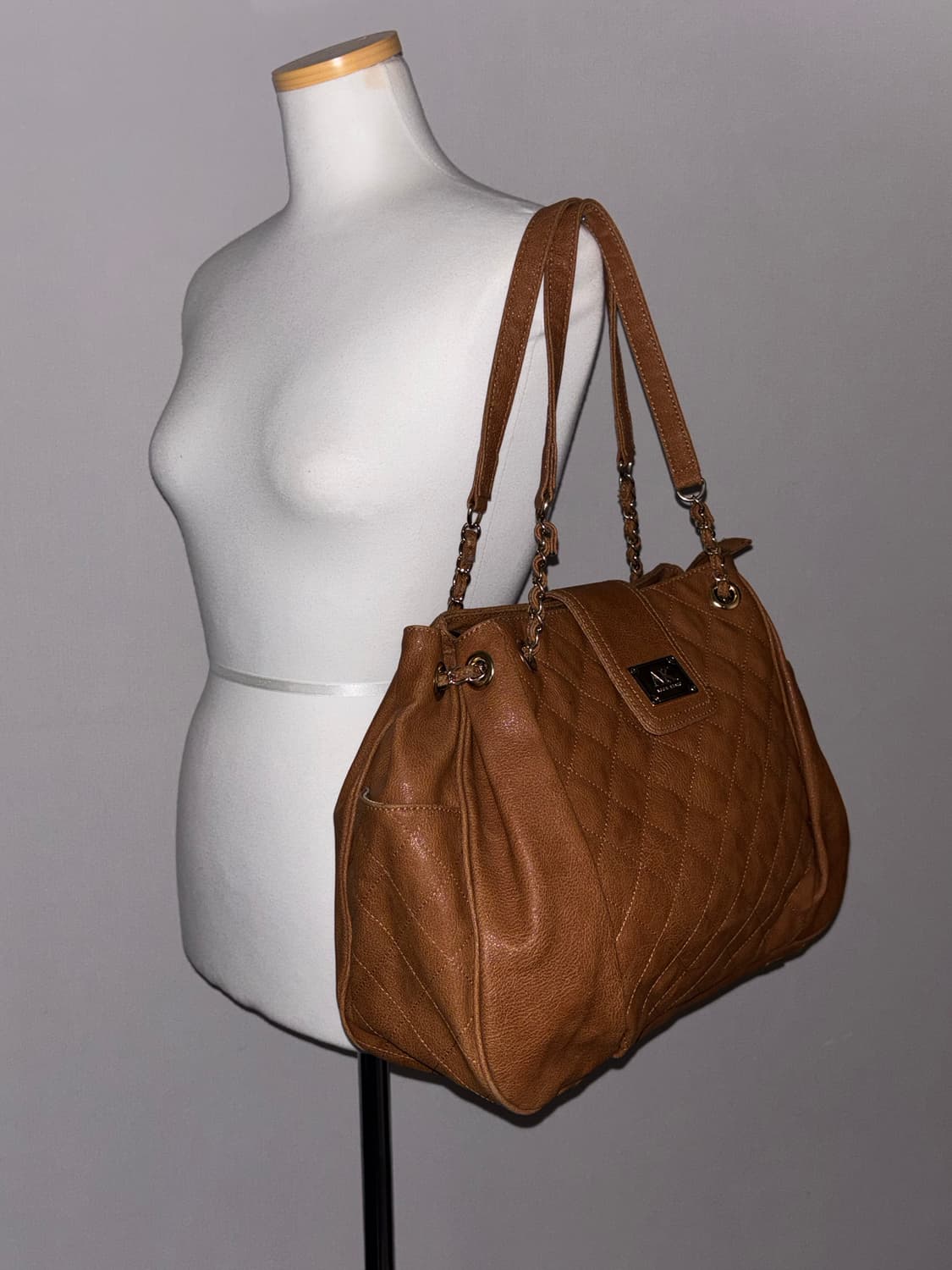 Anne klein vintage brown shoulder bag 상품이미지3