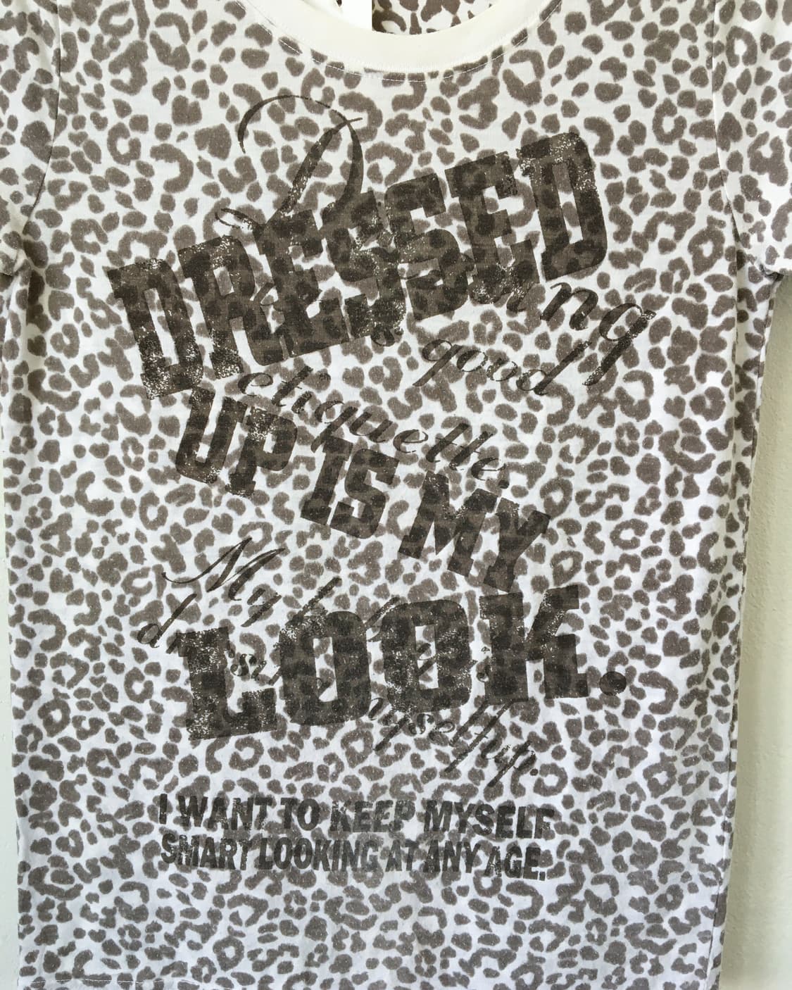 Leopard pattern t shirt 상품이미지3