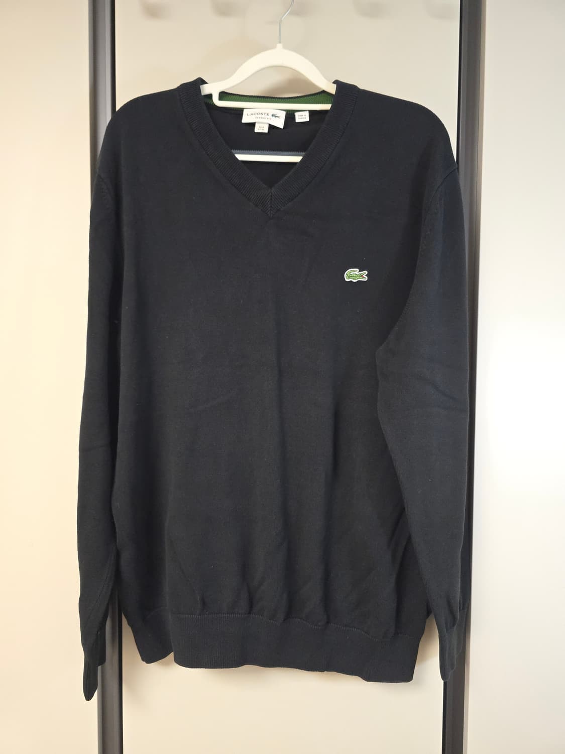라코스테 브이넥 니트 XL 상품이미지1