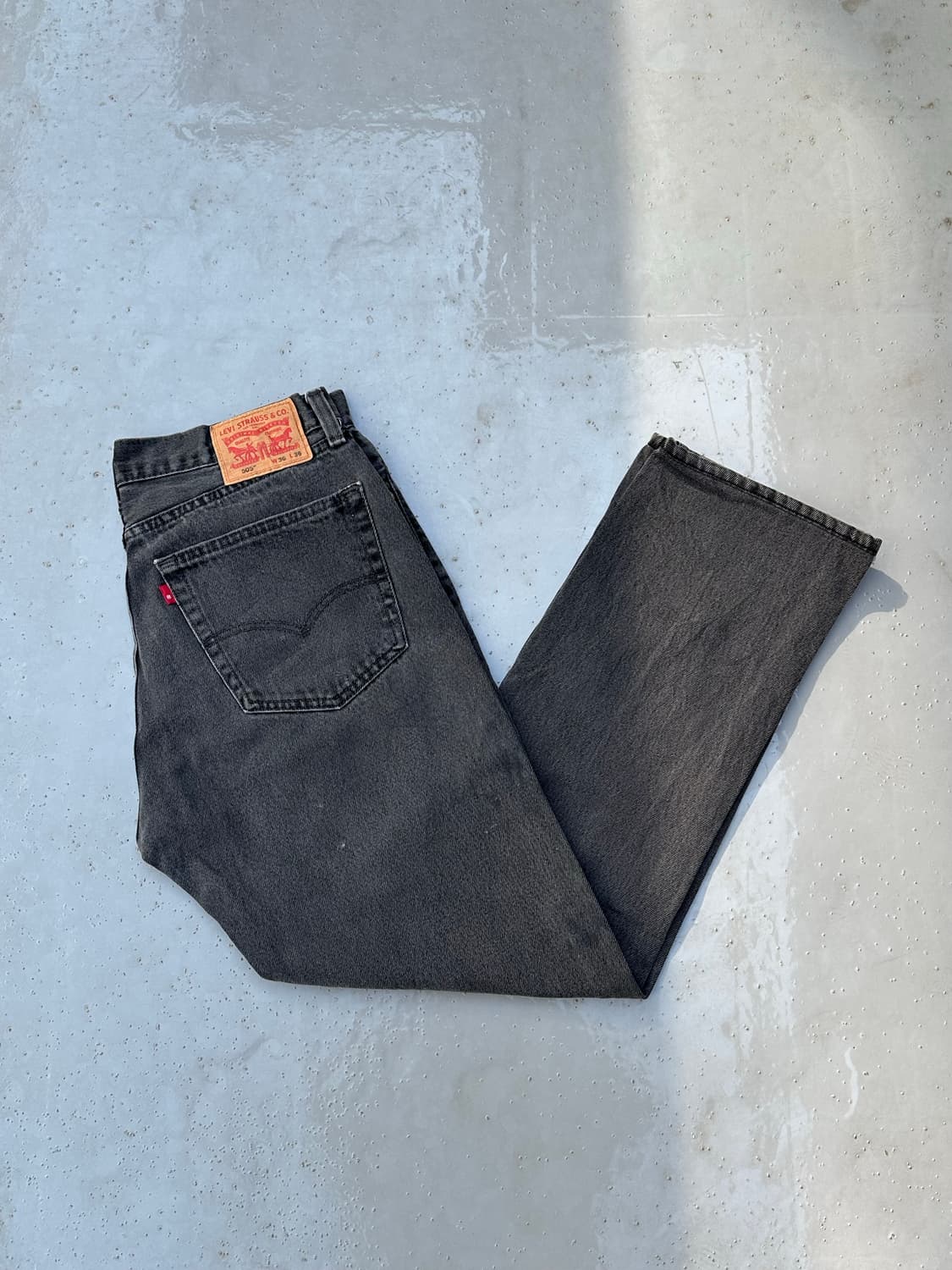 [리바이스] •Levi's 505 Black Denim 상품이미지1