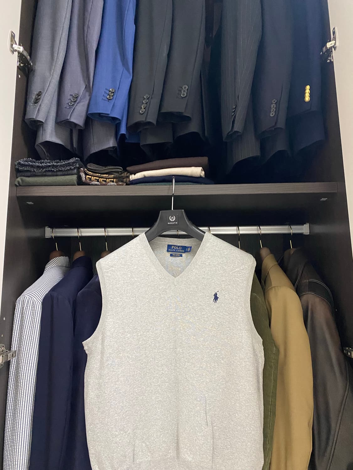 폴로 랄프로렌 피마코튼 그레이 베스트(S / 95) 상품이미지1