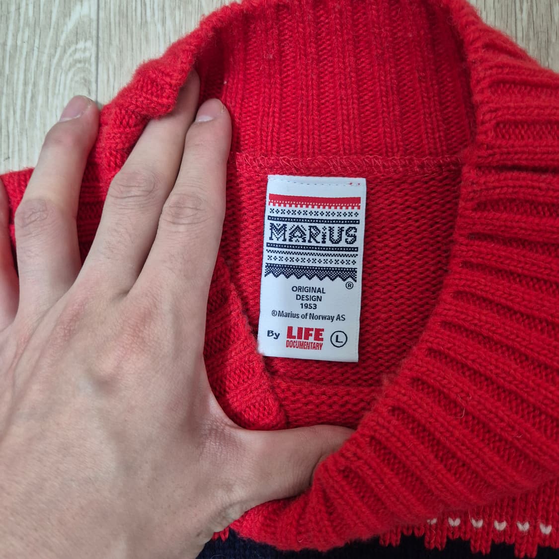 마리어스 아메리칸 패턴 목폴라 니트  상품이미지4