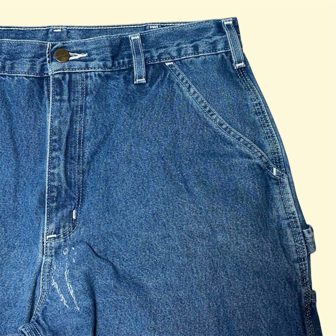 칼하트 B13 데님 싱글니 카펜터 팬츠 34 오리지널 던가리핏 상품이미지5