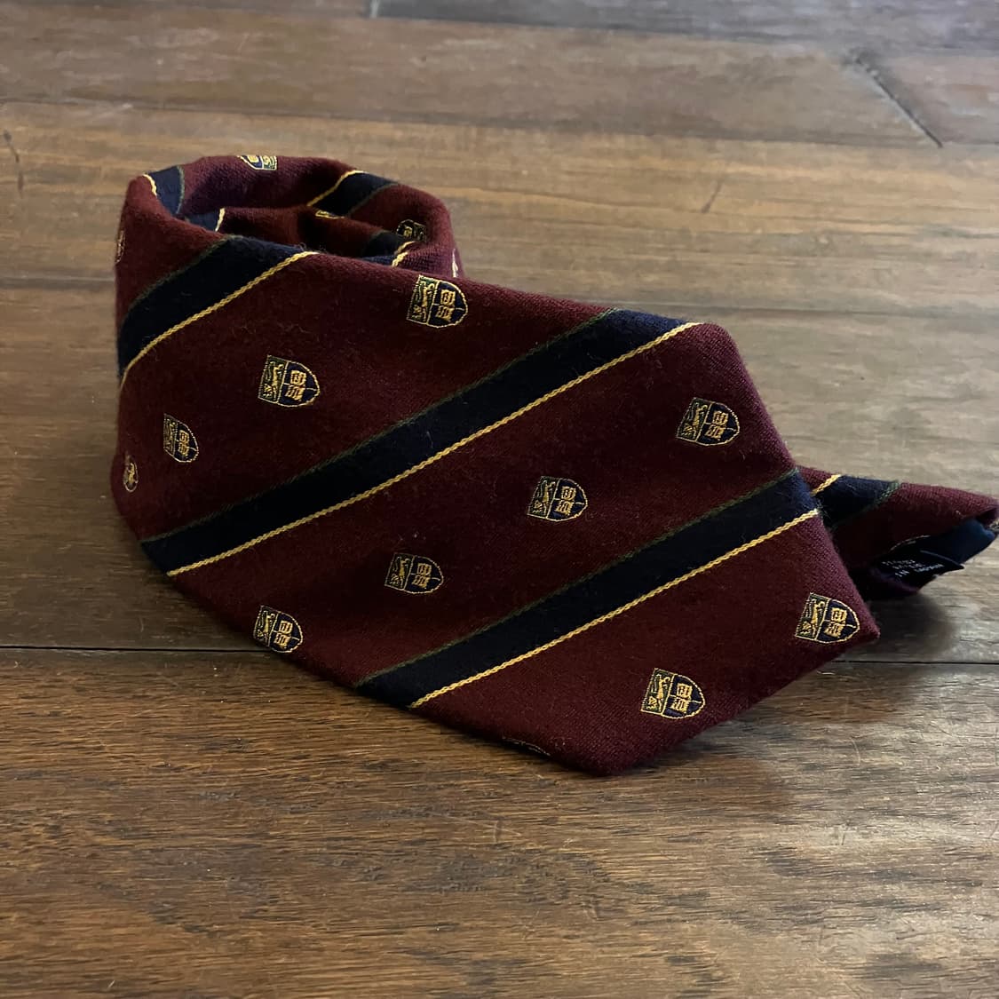 폴로 랄프로렌 레지멘탈 스트라이프 울/코튼 타이 상품이미지1