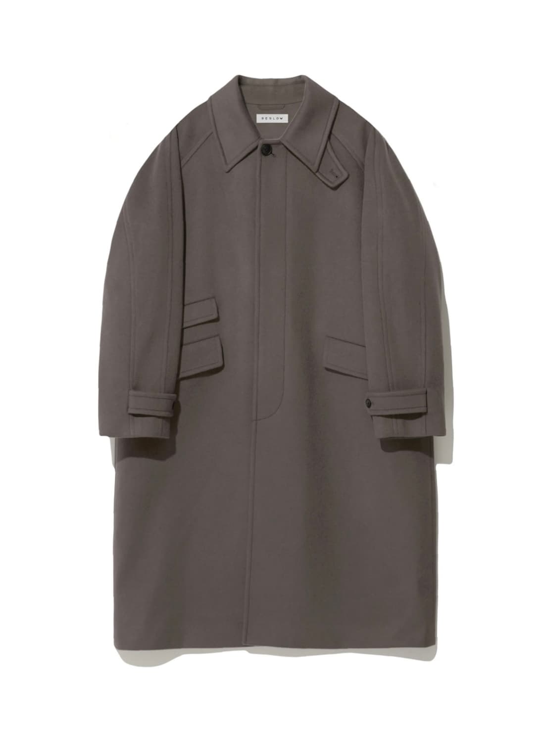 (S) 비슬로우 오버사이즈 캐시미어 발마칸코트 더스티브라운 상품이미지1