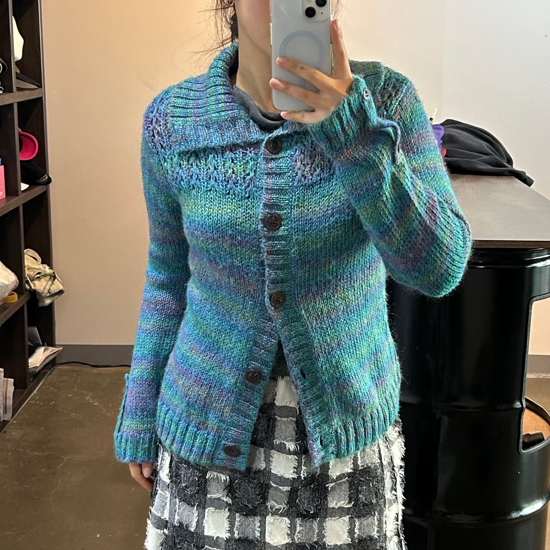 히피 모헤어 가디건 상품이미지5