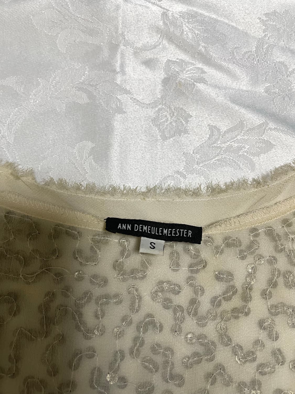 SS10 RUNWAY ANN DEMEULEMEESTER SILK VEST 상품이미지7