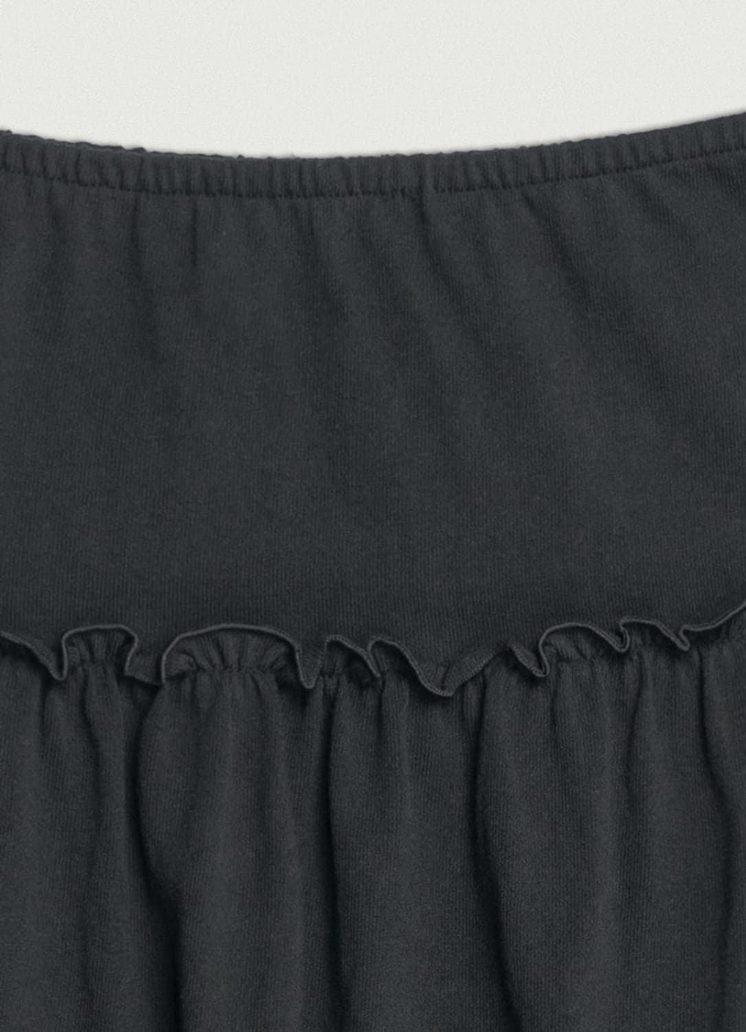 (1회착용) 러브바이무드 테라스 셔링 스커트 _ 차콜 상품이미지5